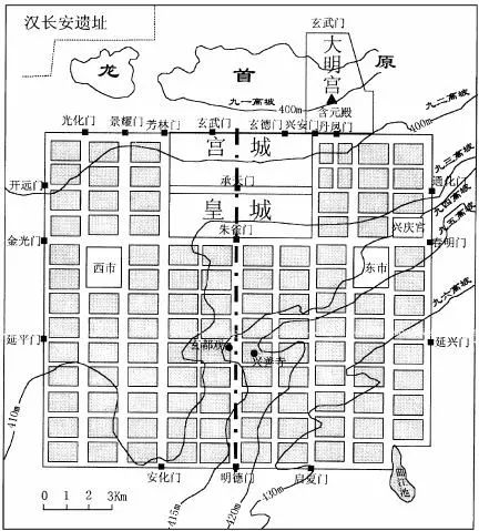 长安城的风水，其设计也讲究风水布局