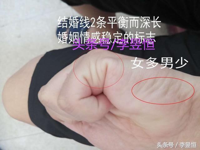 手相婚姻线有几条，显示你对婚姻的态度！